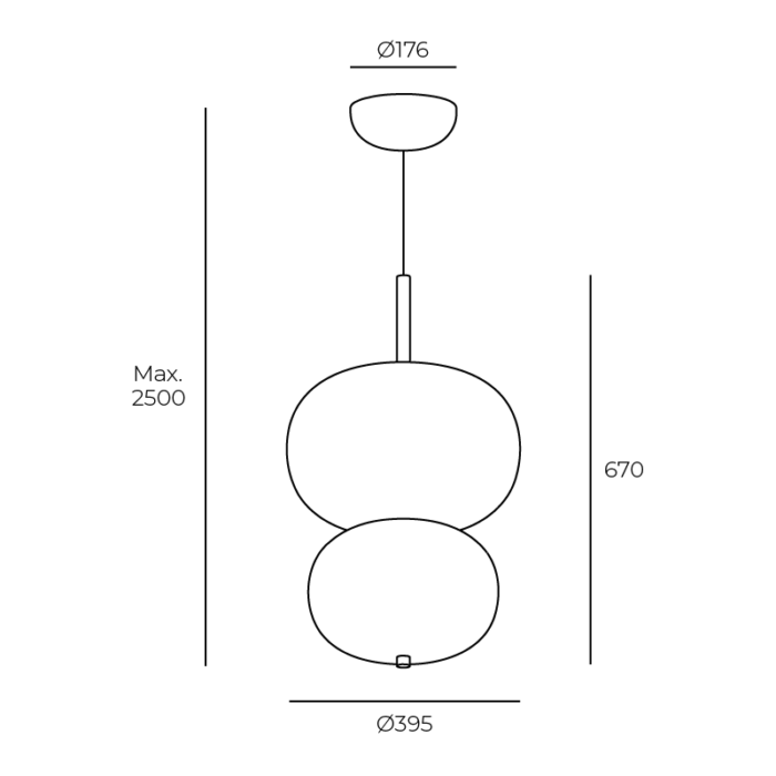 ILARGI PENDANT DIMENCIONES